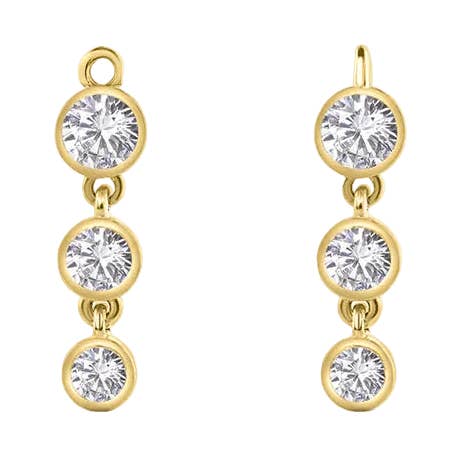 3 Bisel – Colgante de Piedras Preciosas de Oro de 14K y 18K para venta al por mayor de Piercing-zone