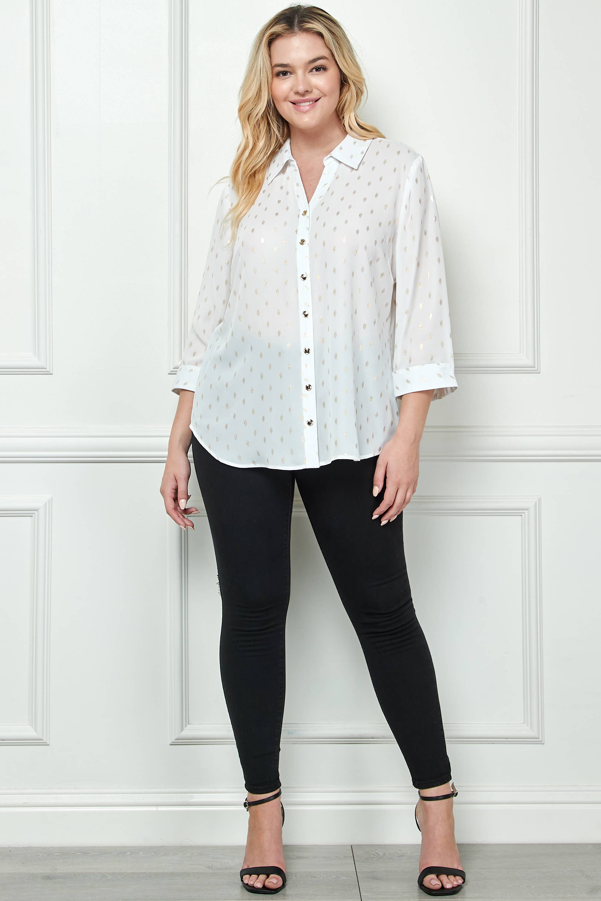 Winslow Collection - Vente Chemise à col boutonné – femme - CHEMISE BOUTONNÉE À COL JOHNNY GRANDE TAILLE G2214100FX18