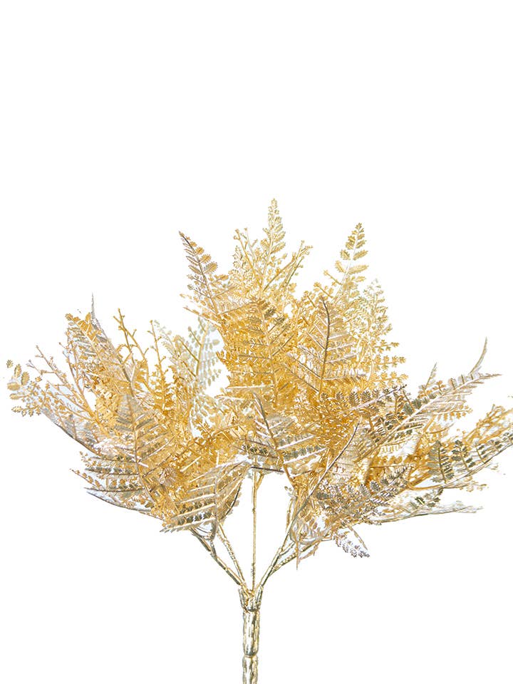 American Best - Wholesale Artificial Flowers - 12" SHINY FERN BUSH0