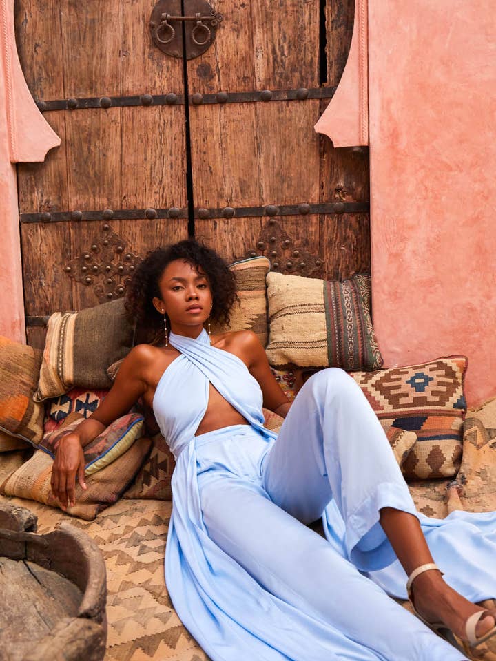 Zahira Wrap Top Summer Song for wholesale by Black Book The Label