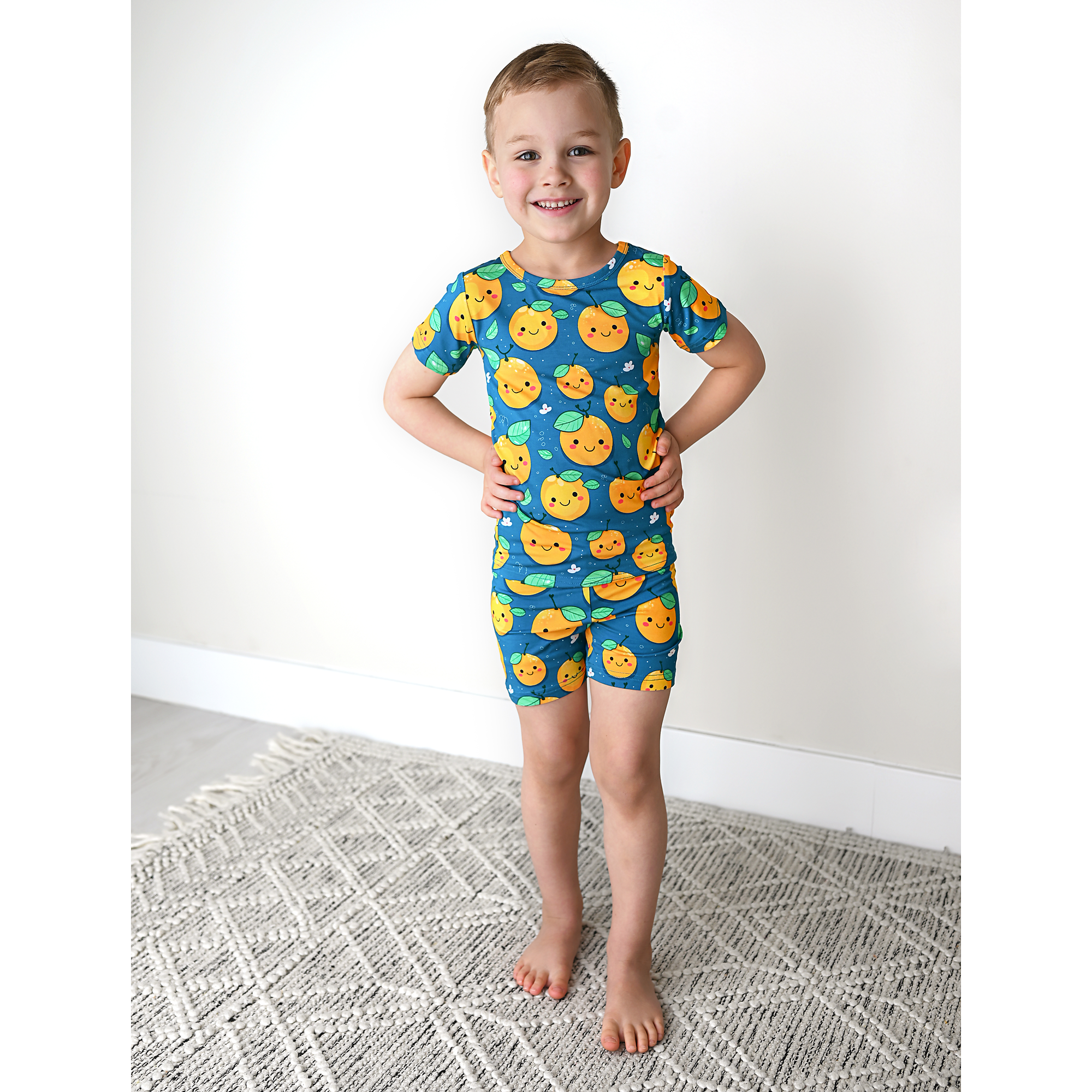 Gigi and Max – wholesale Pyjamasset - Barn – Bambu Pyjama Barnkläder Sleepies Småbarnshorts 2PC Set Cutie2