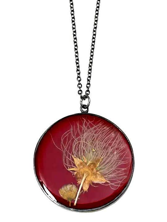 Apache Rhubarb Lg Round Necklace for wholesale by Shari Dixon