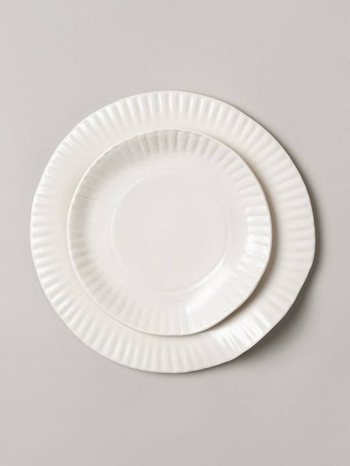 Porcelain Paper Plate, White for wholesale by Virginia Sin