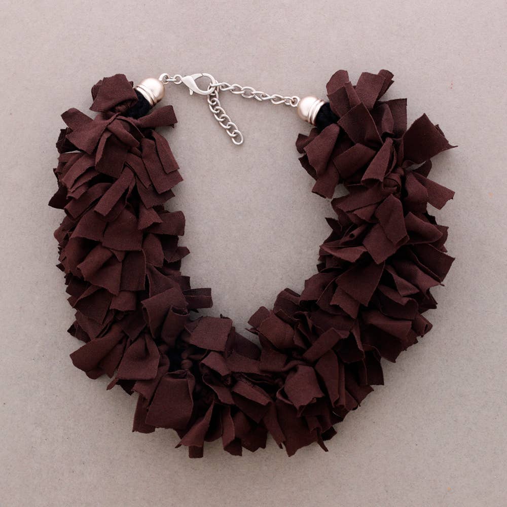 Sonata – wholesale Snap-smycken – Franshalsband Tyg1