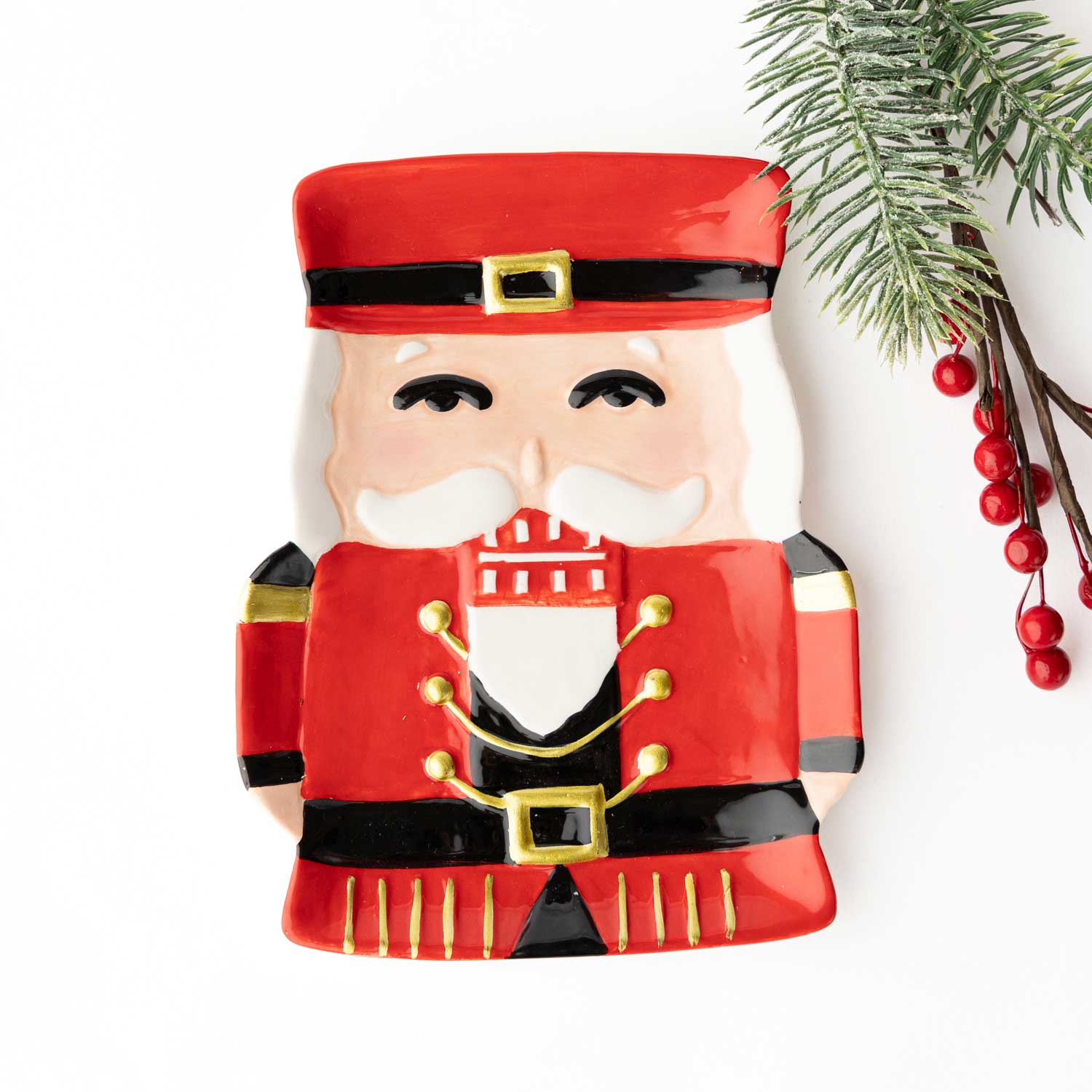 8 Oak Lane – Großhandel Dekorative Platte/Teller/Schüssel – Roter Nussknacker Dessertteller1