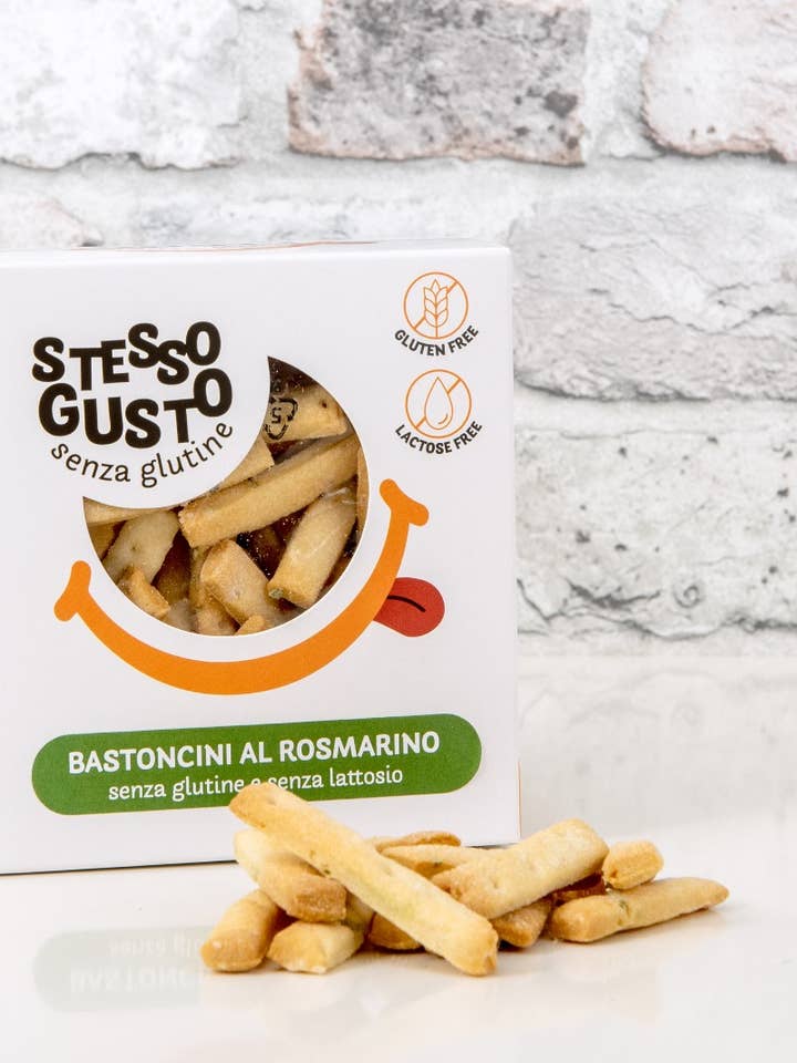 ROSEMARY BREADSTICKS 180 g for wholesale by SPAZIOGOLOSO! laboratorio artigianale senza glutine