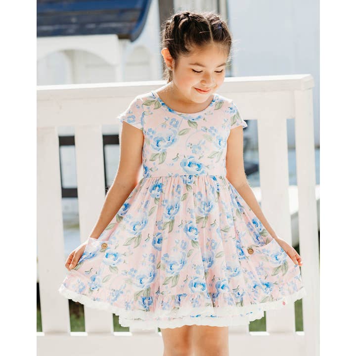 Myra Dress - Blush & Bloom for wholesale by Cheeky Plum