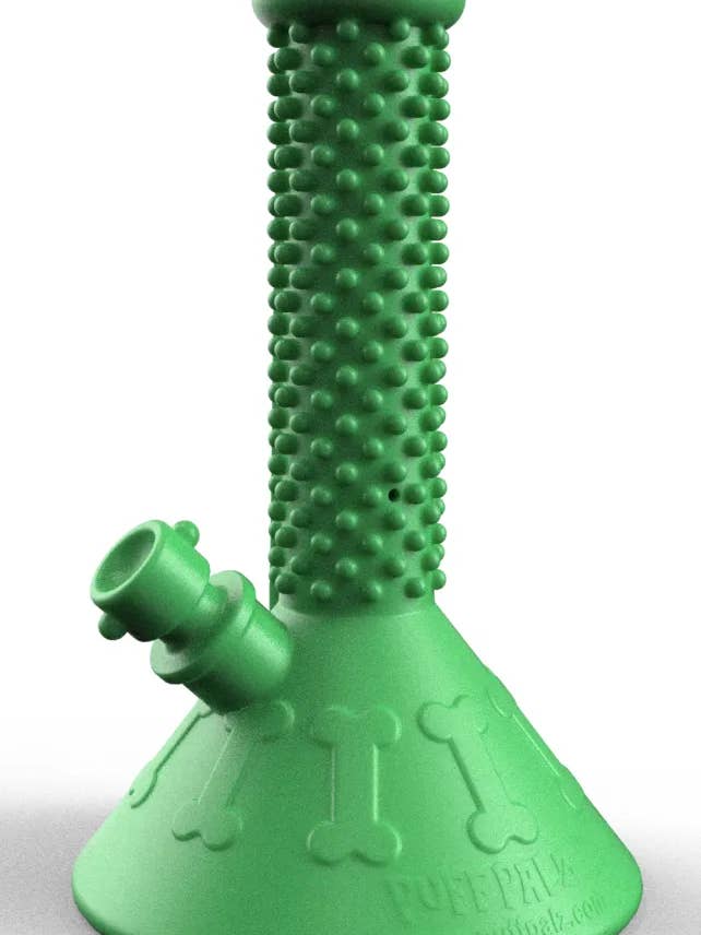 The Beaker Buddy hundelegetøj med massageknopper for engroshandel hos Puff Palz Pet Toys