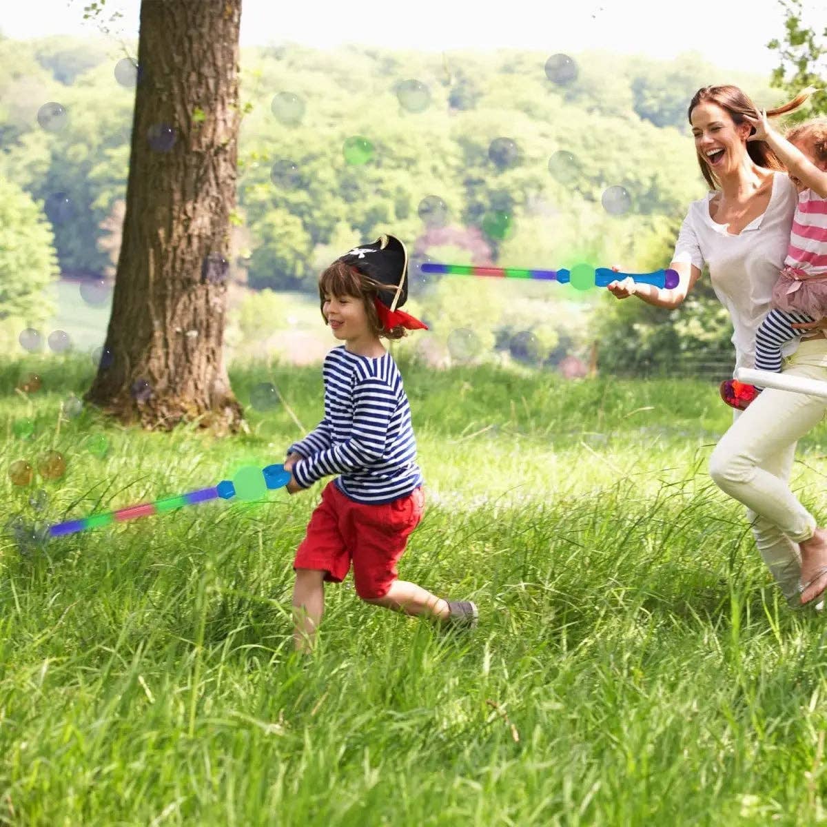 Party Expo, LLC - Wholesale Bubble Wand - Kids - 31.5"  Bubble Sword Blue with 2 Bubble Solution4