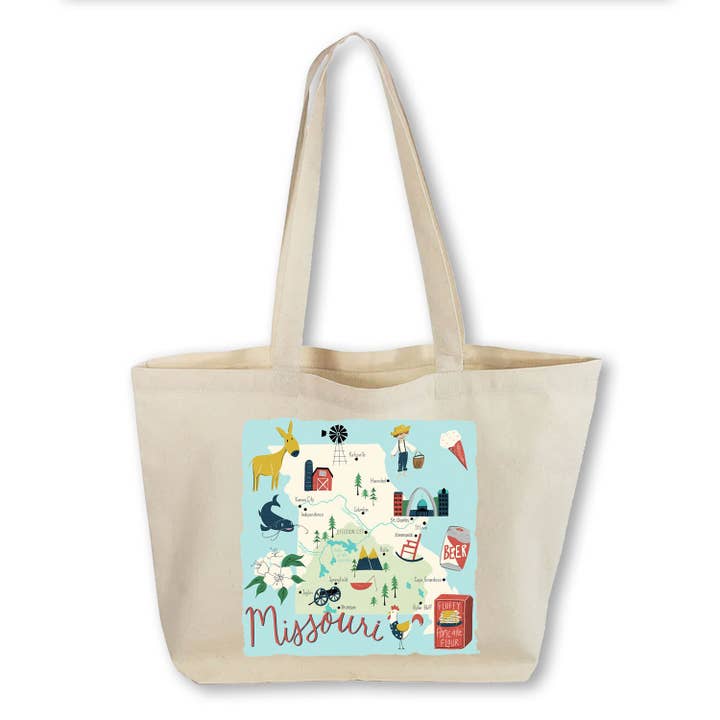 Works of Heart - Wholesale Tote Bag - Unisex - Home State Home: Canvas Totebag23