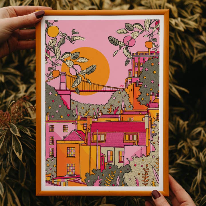 Freya Niamh Design - Wholesale Art Print - Bristol Art Print, Travel-Themed Art