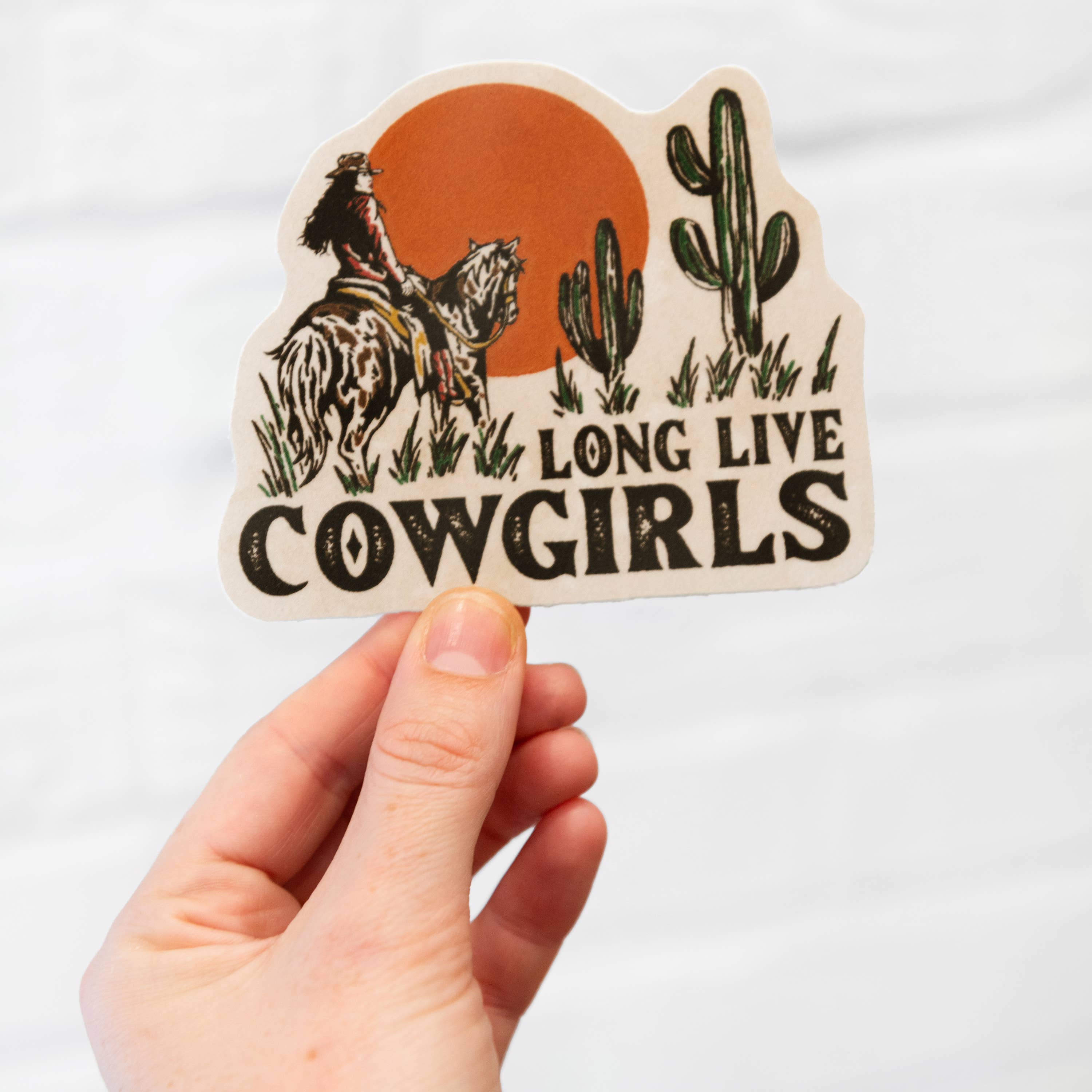 Cluster Funk Studio – wholesale Klistermärke – Länge leva Cowgirls klistermärke1