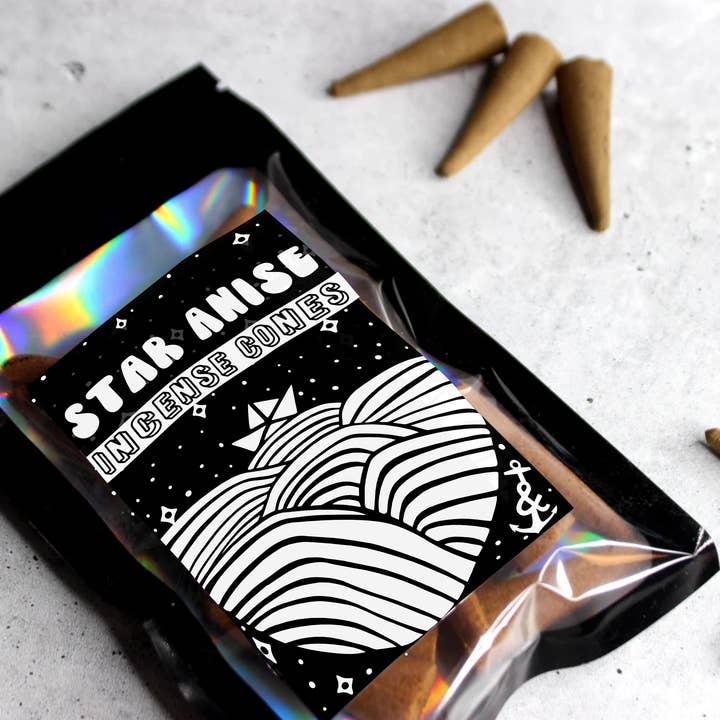 Star Anise | Incense Cones | Backflow Cones | Waterfall for wholesale by Cosmically Misplaced