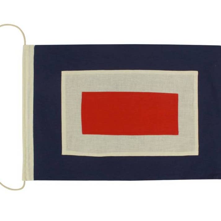 Hampton Nautical – Engroshandel Flag – Bogstav W klud nautiske alfabet Flag dekoration 20"