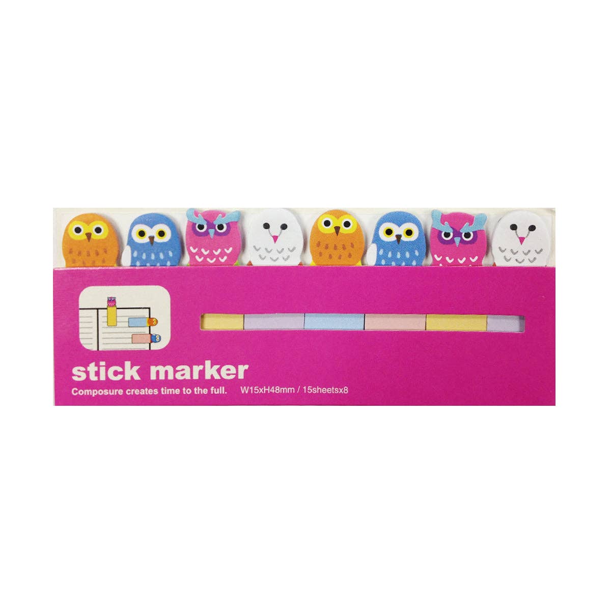 Wrapables.com - Wholesale Bookmark - Wrapables Bookmark Flag Tab Sticky Markers (Set of 2)2