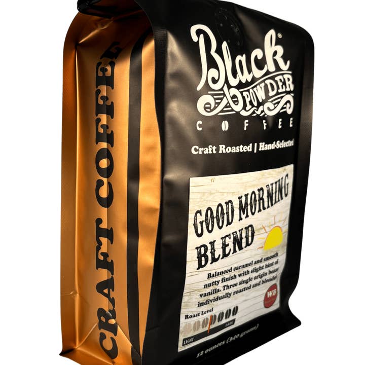 Black Powder Coffee - Wholesale Coffee Beans - Good Morning Blend Coffee1