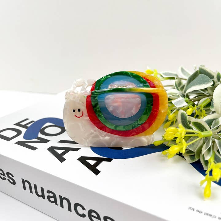 TheDivaSoap - Wholesale Hair Clip - Women's - Cute Colorful Snail Hair Clip, Acetate Claw Clip1