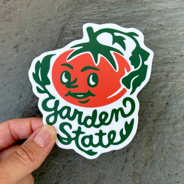 Fresh Fish - Wholesale Sticker - New Jersey Garden State Tomato Bumper Sticker / Vinyl Decal3