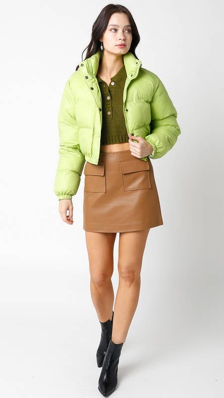 Olivaceous – wholesale Bomberjacka - Dam – Pufferbombarjacka8