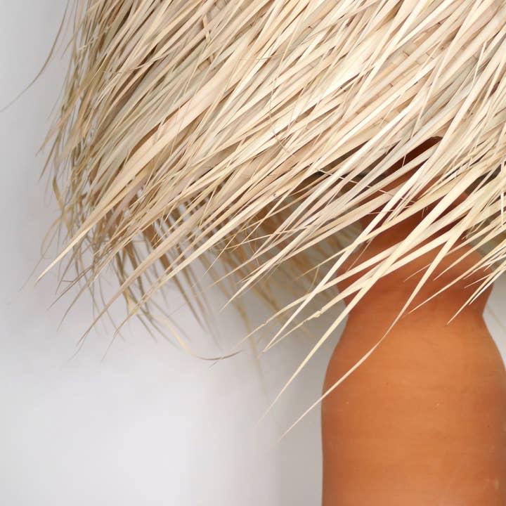 Bohome Living – wholesale Lampshade – Fringed straw lampshade2