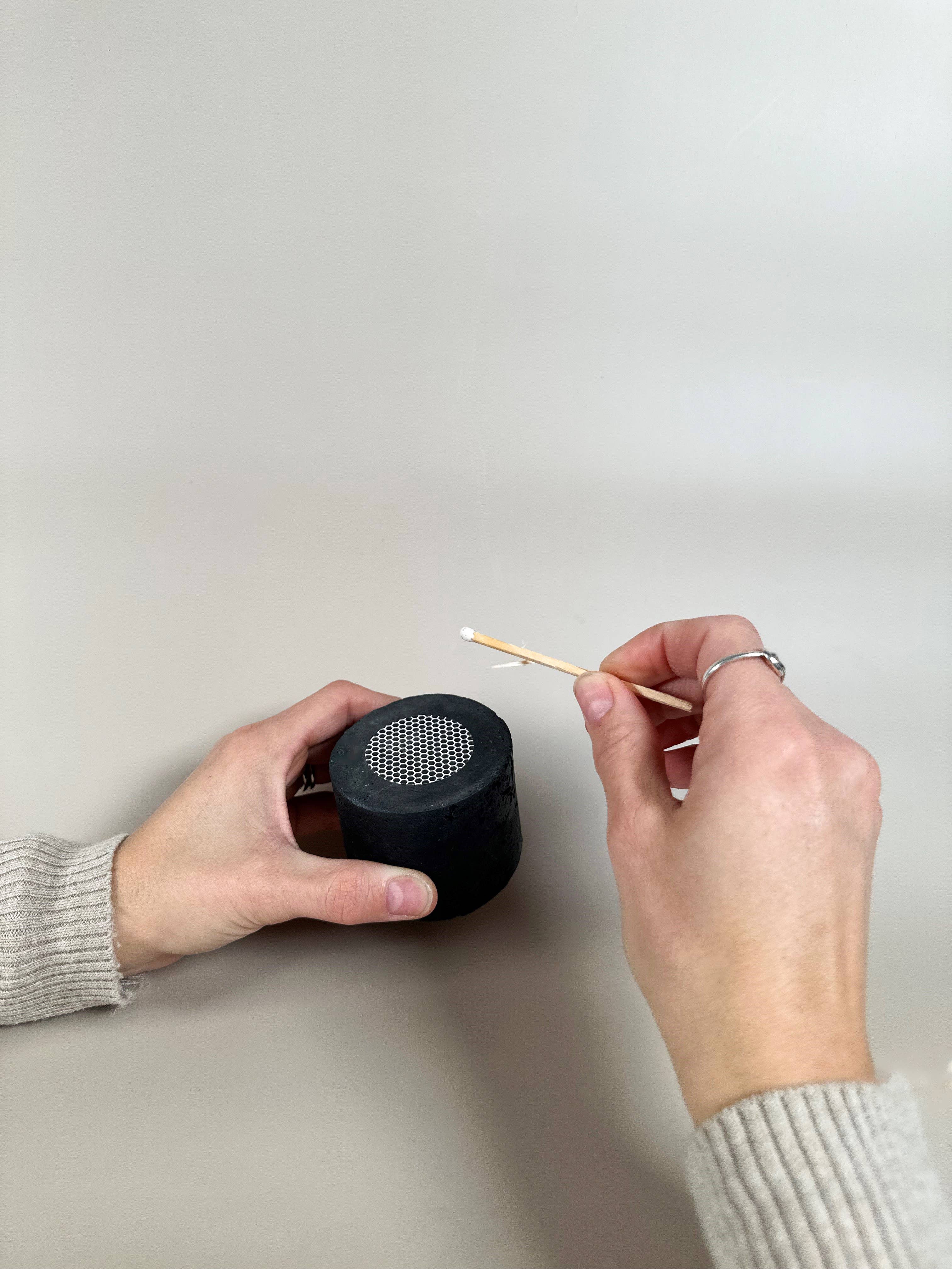 Lynn & Liana Designs - Wholesale Decorative Tabletop Object - Travertine and Lava Rock Mini Vessel (no tariffs)7