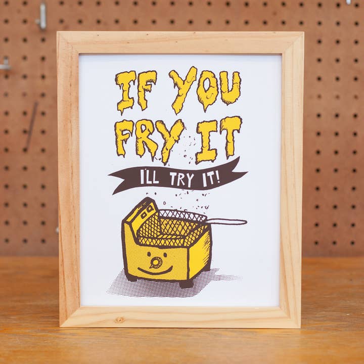 Fry It Screen Print for wholesale by Yardsale Press