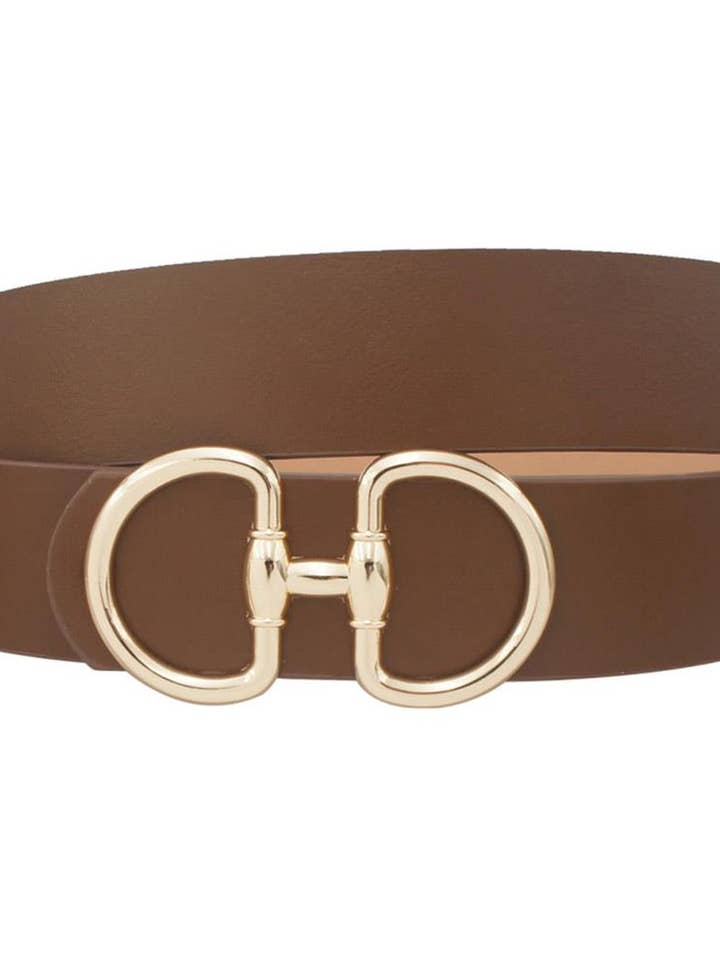 CINTURA IN PELLE PU CON FIBBIA A SEMICERCHIO IN METALLO IW33071 per la vendita all'ingrosso da parte di anbfashion