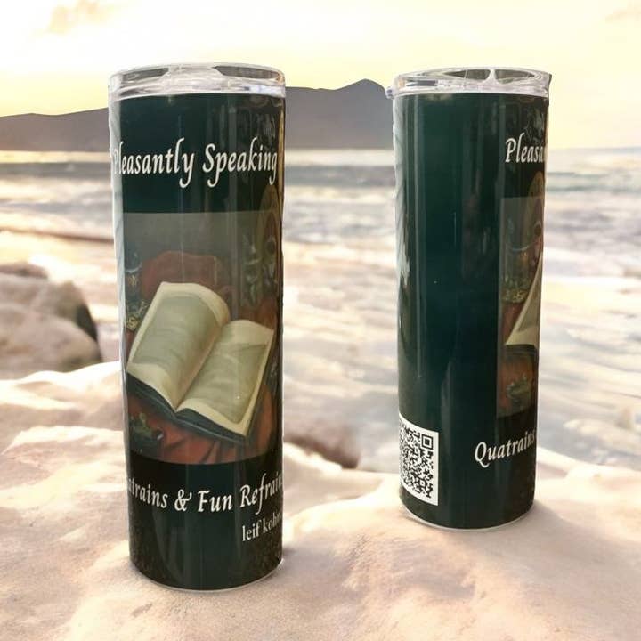 Set da 20 oz. Tumbler e Libro di Poesie Illustrato Digitale per la vendita all'ingrosso da parte di Wooden Nose Gift Shop