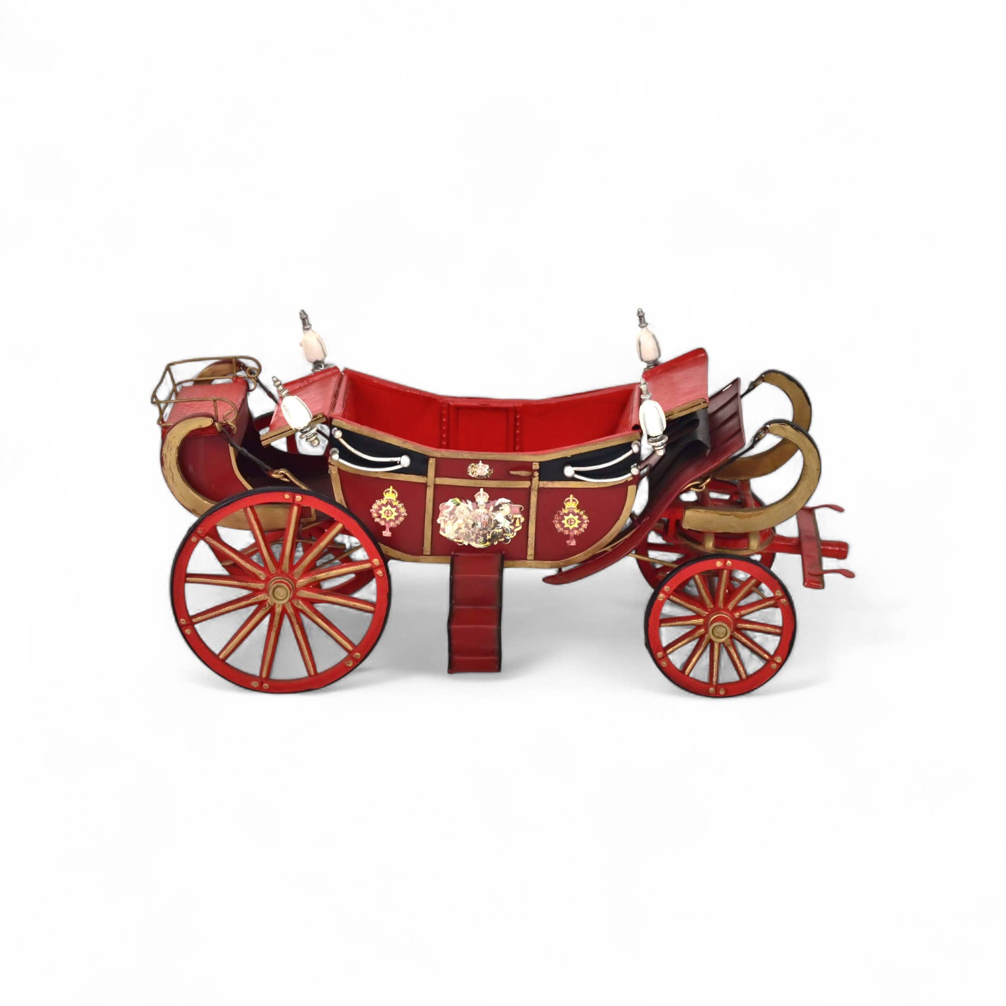 Cheungs Home Decor - Venta al por mayor Figura decorativa - Modelo de diligencia vintage de metal de 16,5" - Rojo1