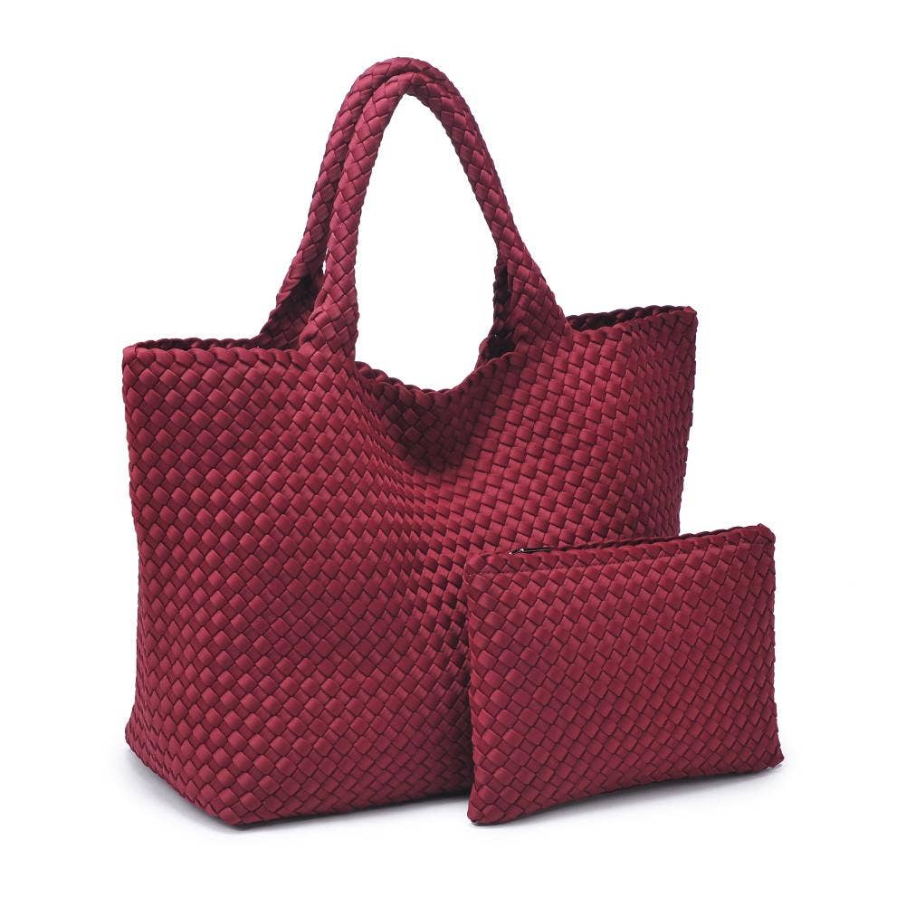 Sol and Selene – Großhandel Tragetasche – Damen – Große gewebte Neopren-Tasche "Sky's The Limit"93