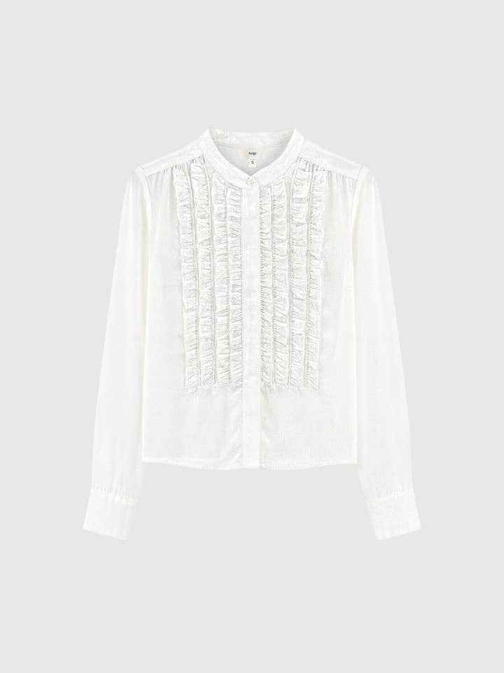 BLOUSE SINOUVA ecru voor wholesale door An'ge