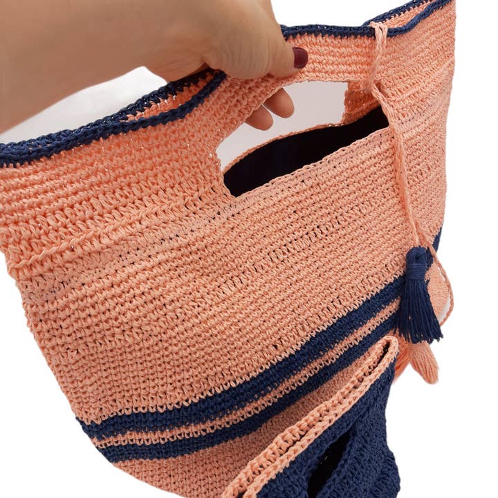 Straw strand taske til kvinder for engroshandel hos AND-selects Artisan Elegance