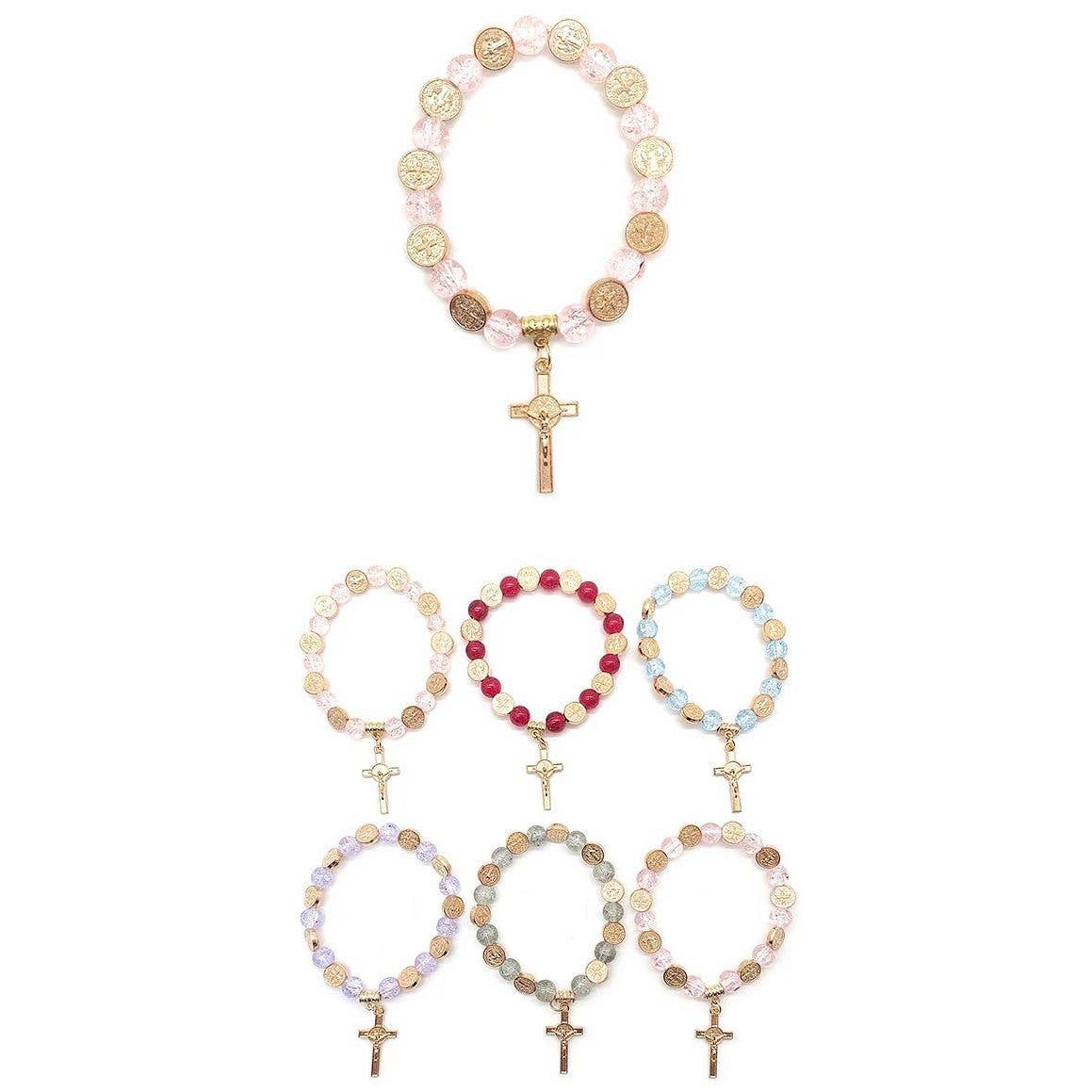 Diacly - Wholesale Prayer Beads Bracelet - 12pk Jesus Cross Prayer Beads Bracelet0