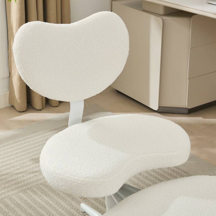 39F Inc. - Wholesale Chair - Meditation Chair Plus with Wheels, Cross Legged Chair, Ivory11