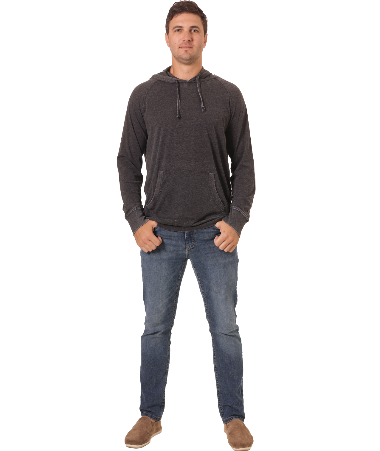 U.S. Apparel - Vente Sweat à capuche – femme - Chandail à capuchon unisexe en jersey - Light Garment Burnout Raglan13