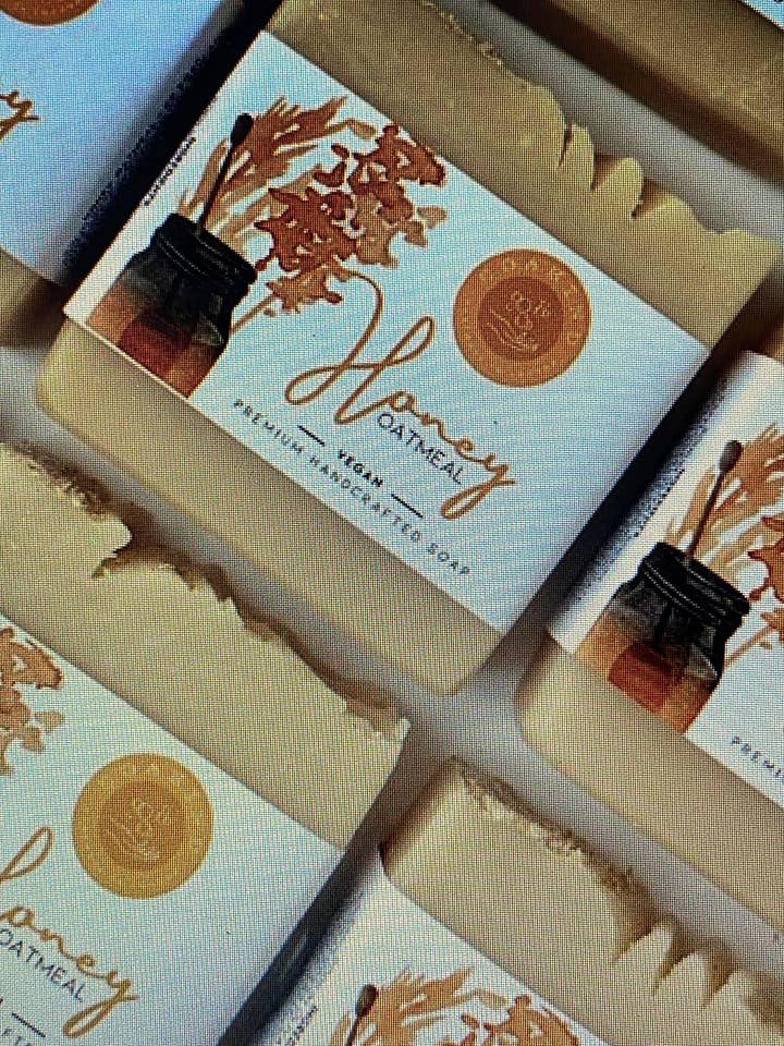 Vegan - Honey Oatmeal Artisan Soap - Batch of 10 for wholesale by Soakind