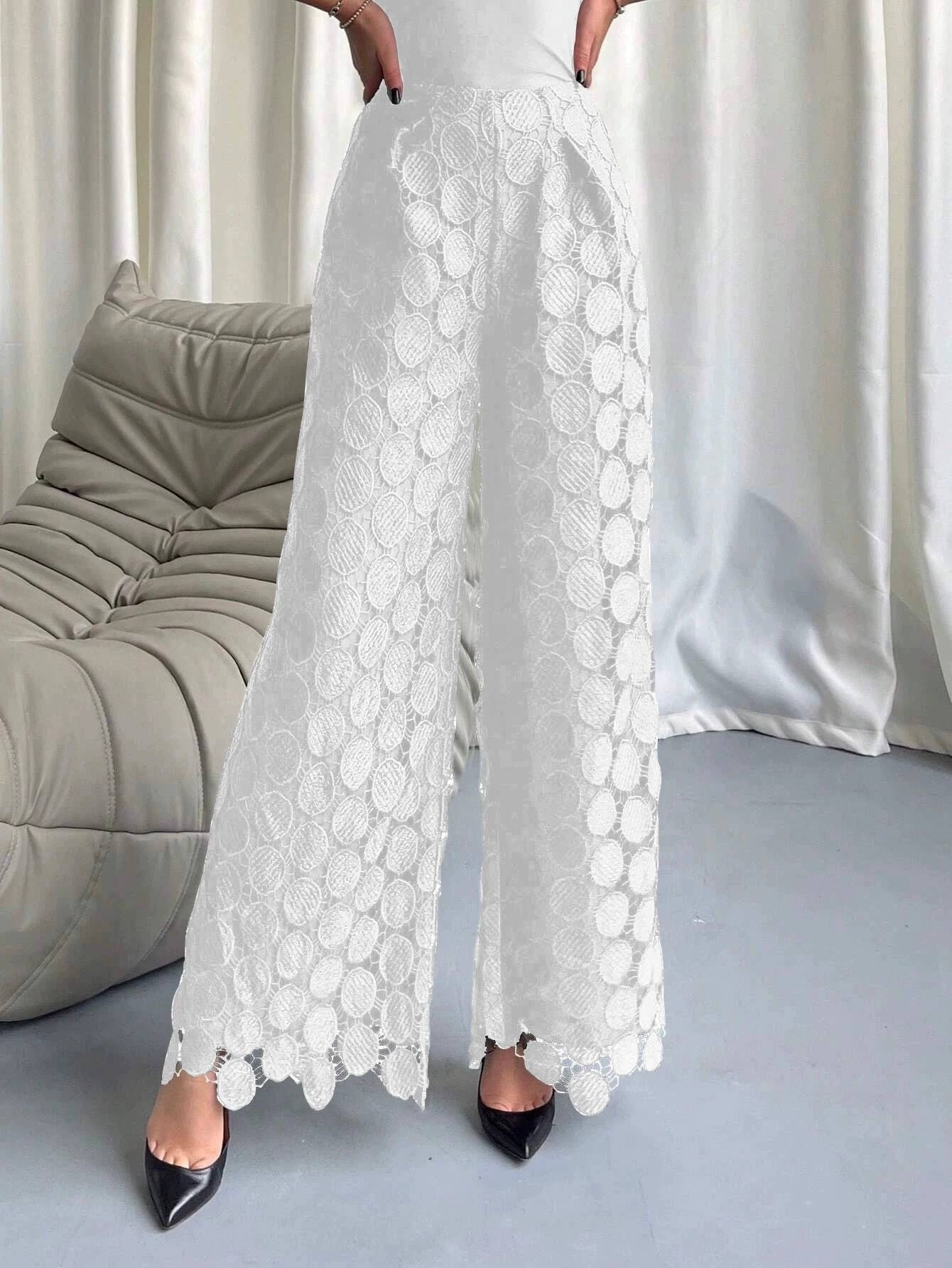 Productseeker - Wholesale Pants - Women's - PT006Y Tassel High-Waist Trousers - Spring Chic18