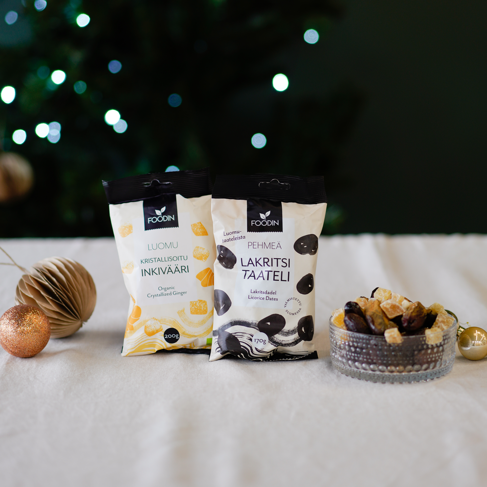 Foodin - Wholesale Dried/Dehydrated Fruit - Crystallised Ginger, Organic 200g1