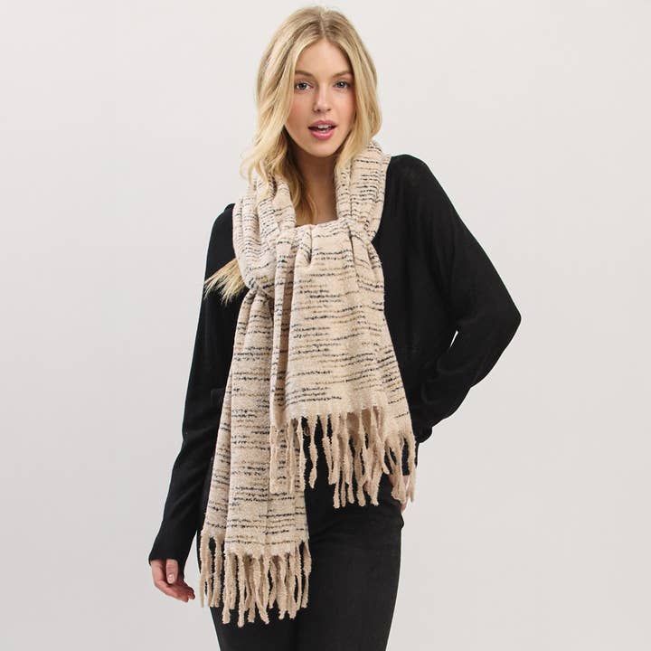 Hana - Wholesale Scarf - Women's - Multi Colors Super Soft with Fringes Winter Scarf9