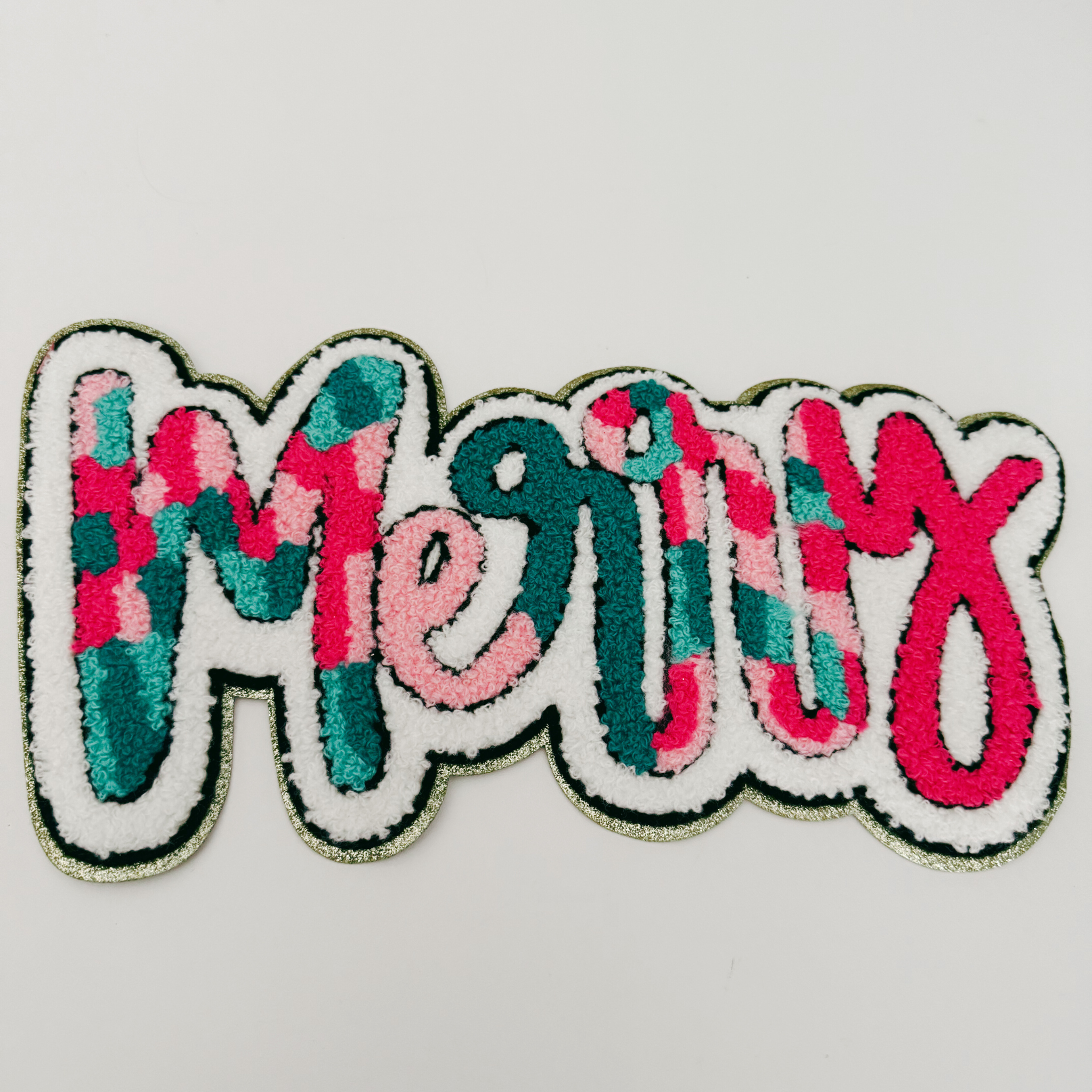 TEELUX - Wholesale Patch - 11" inch MERRY - Chenille Patch2
