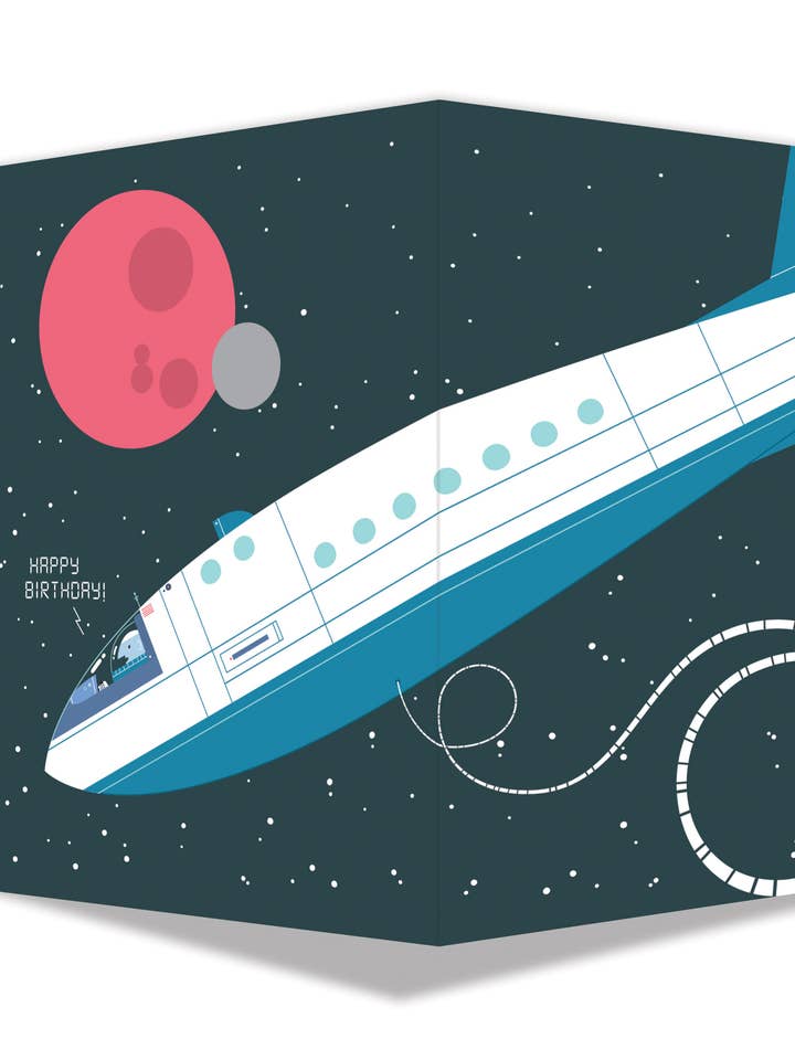 Biglietto di Auguri di Compleanno a Tre Ante | Compleanno Fuori dal Mondo per la vendita all'ingrosso da parte di Maginating