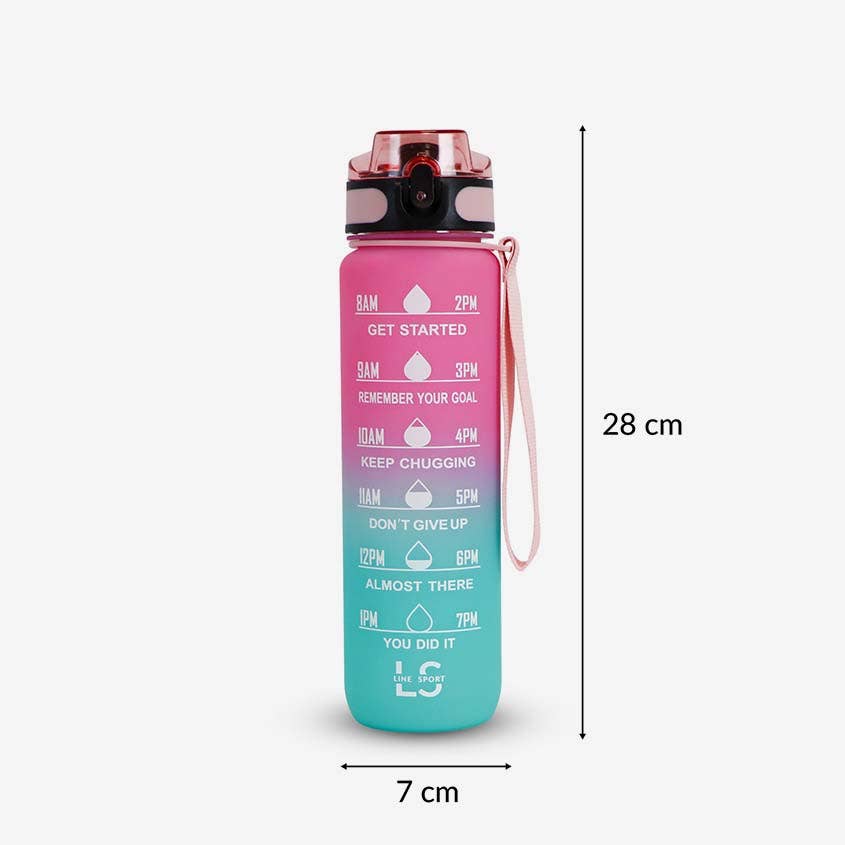 ACUS MED - Wholesale Water Bottle - 1L Tritan Motivational Water Bottle | Line Sport 13