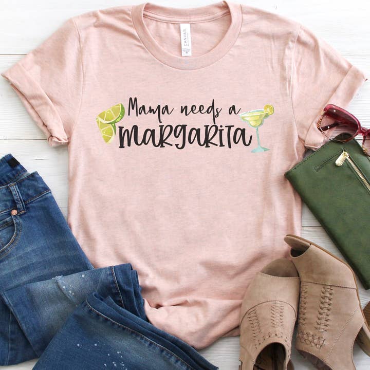 Mama Needs a Margarita // MOM for wholesale by Lucky Llama Creations