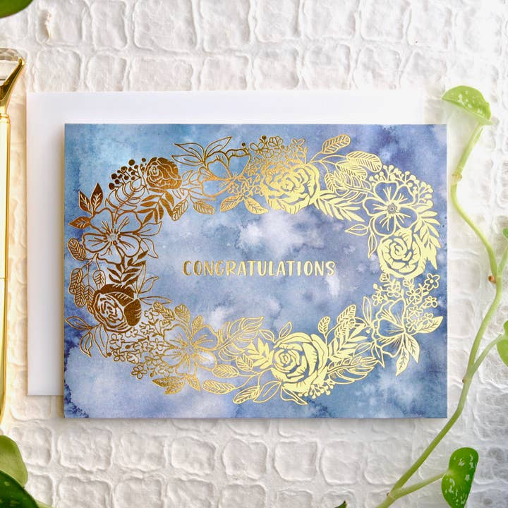 Glückwunschkarte - Goldfolie für den Großhandel von Create Joy Project