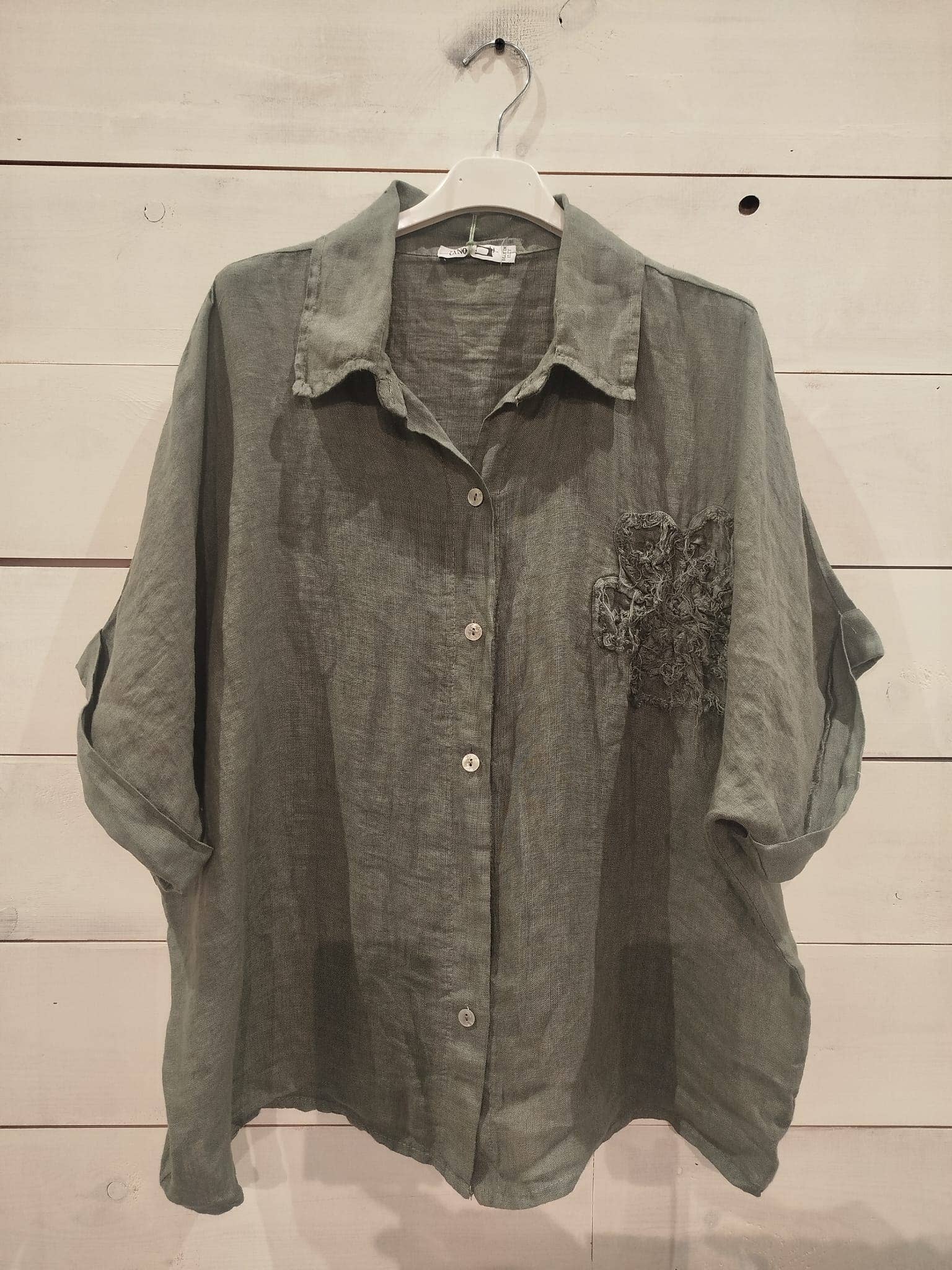 Linos y Textiles - Venta al por mayor Camisa con botones - Mujer - REF: 20341 Camisa Flor7