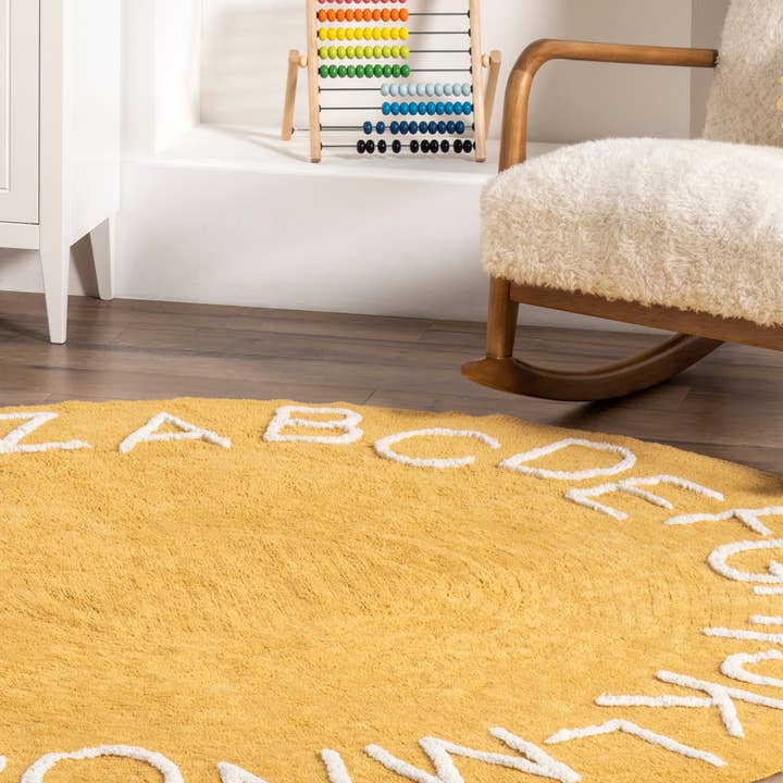 nuLOOM - Wholesale Area Rug - Kids & Baby - Kids Washable Round Alphabet Rug34