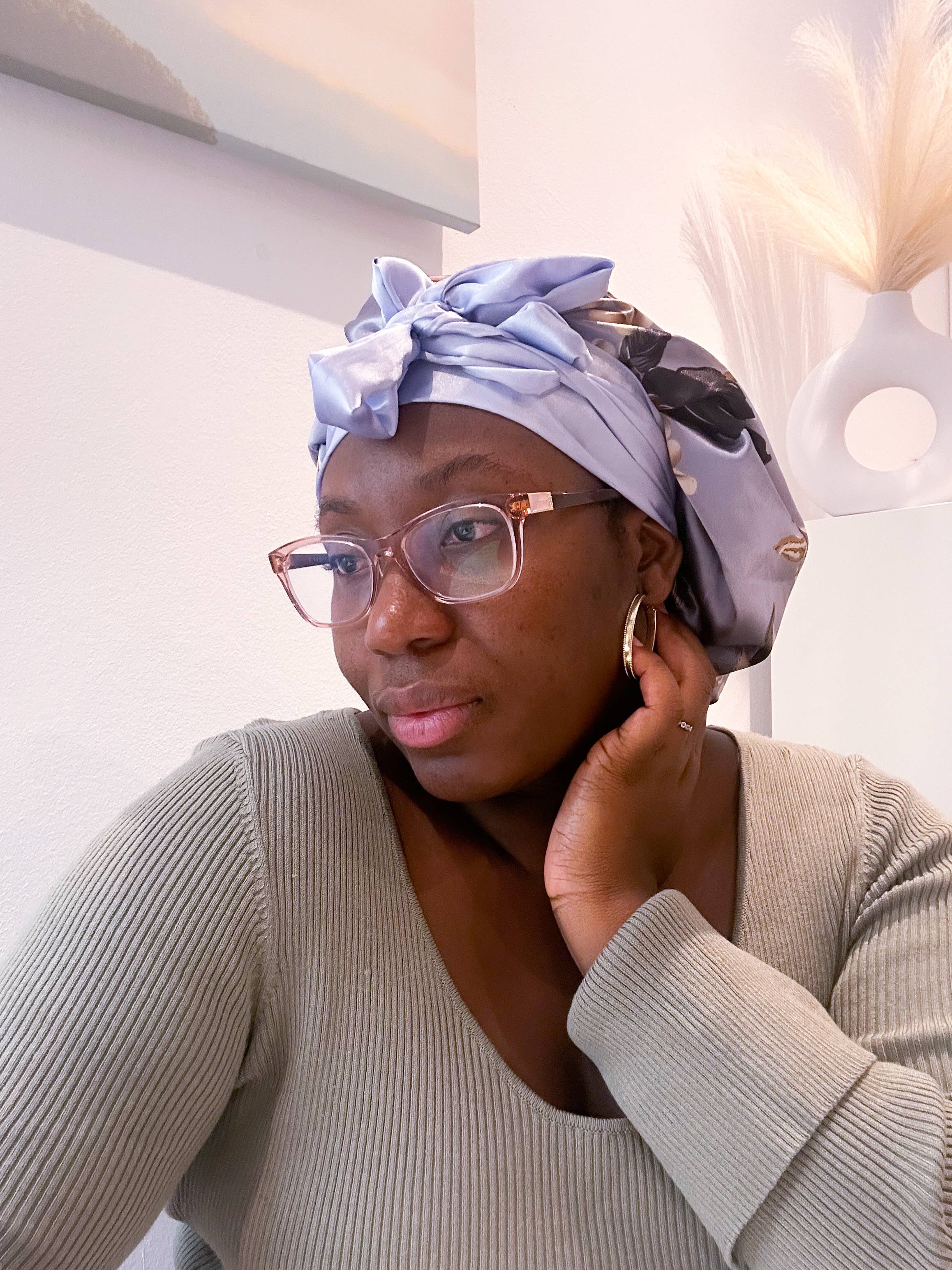 Asantewaa - Wholesale Sleep Cap / Bonnet - Women's - Reversible Satin Bonnet Eloise With band9