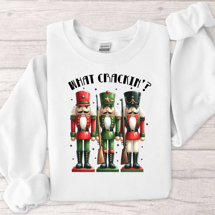 Was knackt Weihnachts-Sweatshirt für den Großhandel von Londas Tees and Tumblers