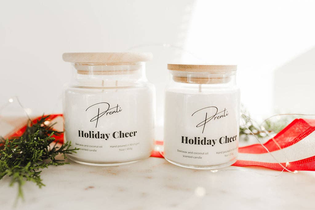 Prenti - Luxury, Non-Toxic Home Fragrance - Wholesale Jar/Filled Candle - Holiday Cheer6