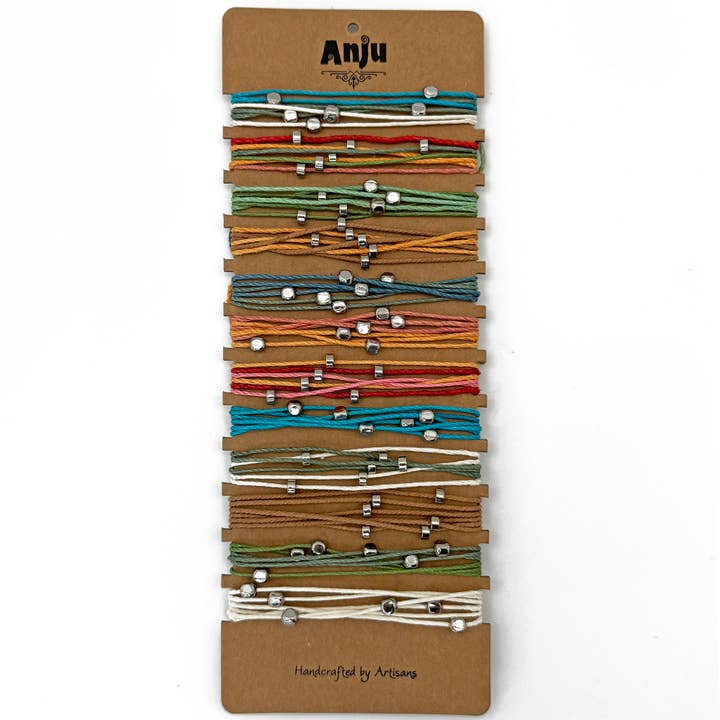 Weave & Wander String Bracelet Pre-Pack 3 for wholesale by Anju Jewelry